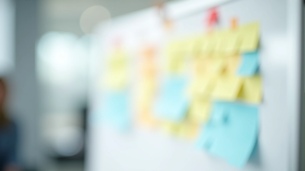 Whiteboard with four time-boxed sections clearly labeled and a timer visible, showing the structured retro format in action